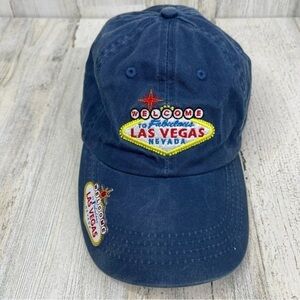 Las Vegas Nevada Gambling Casino Poker‎ Blackjack Dark Blue Baseball Cap Hat
